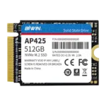 Bilde som viser BiWin 22*30 NVMe SSD for GPD WIN MAX 2 og Steam Deck