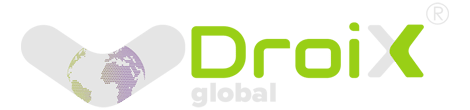 DroiX Logo White