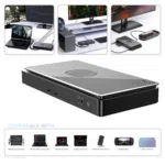 Imagem da estação de ancoragem GPD G1 2024 eGPU com GPU AMD Radeon RX 7600M XT, TGP Toggle Switch e opções de conetividade versáteis. Ideal para jogadores e profissionais. Faz a pré-encomenda agora para obteres capacidades revolucionárias.