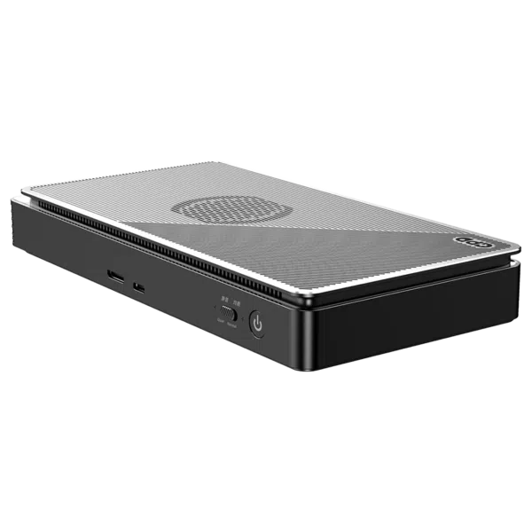 Front view of the GPD G1 2024, a sleek handheld gaming device featuring a vibrant display, ergonomic controls, and a modern design.