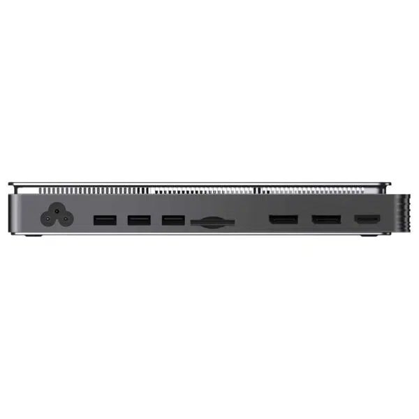 Image of the GPD G1 2024 eGPU Docking Station, featuring AMD Radeon RX 7600M XT GPU, TGP Toggle Switch for enhanced performance control, and versatile connectivity. Perfect for gamers and professionals. Pre-order now for revolutionary capabilities