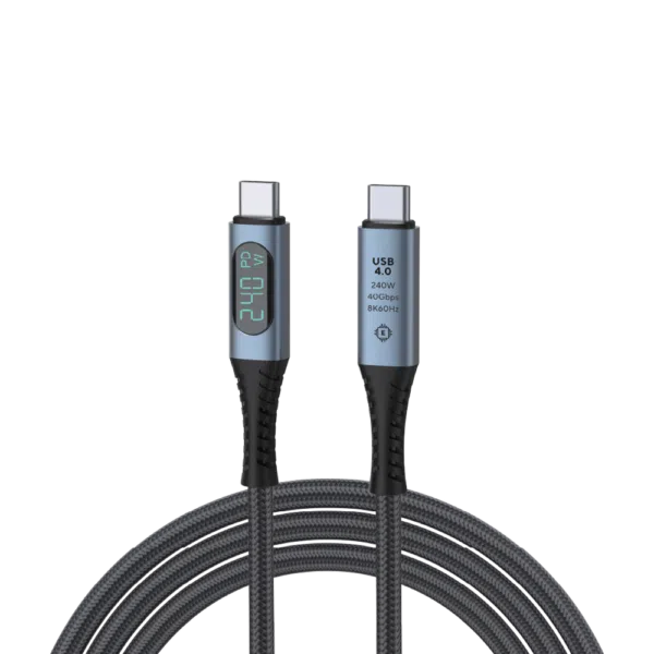 USB 4.0 kabelis Taisnais savienotājs