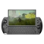 The GPD Win 4 (2024) handheld gaming PC with a compact design, featuring an AMD Ryzen 7 8840U CPU, AMD Radeon 780M graphics, and up to 1TB SSD storage. Perfect for mobile gaming and productivity