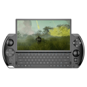The GPD Win 4 (2024) handheld gaming PC with a compact design, featuring an AMD Ryzen 7 8840U CPU, AMD Radeon 780M graphics, and up to 1TB SSD storage. Perfect for mobile gaming and productivity