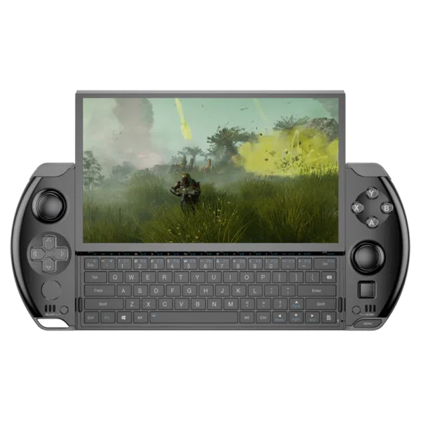 GPD Win 4 (2024) handhållen speldator i kompakt design med AMD Ryzen 7 8840U-processor, AMD Radeon 780M-grafik och upp till 1 TB SSD lagringsutrymme. Perfekt för mobilt spelande och produktivitet 