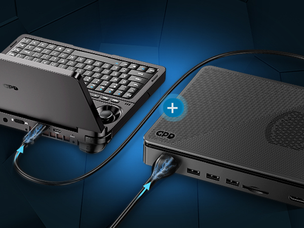 GPD Win Mini 2024 o mocy 65 W zapewnia wydajną i niezawodną pracę podczas długich sesji gamingowych.