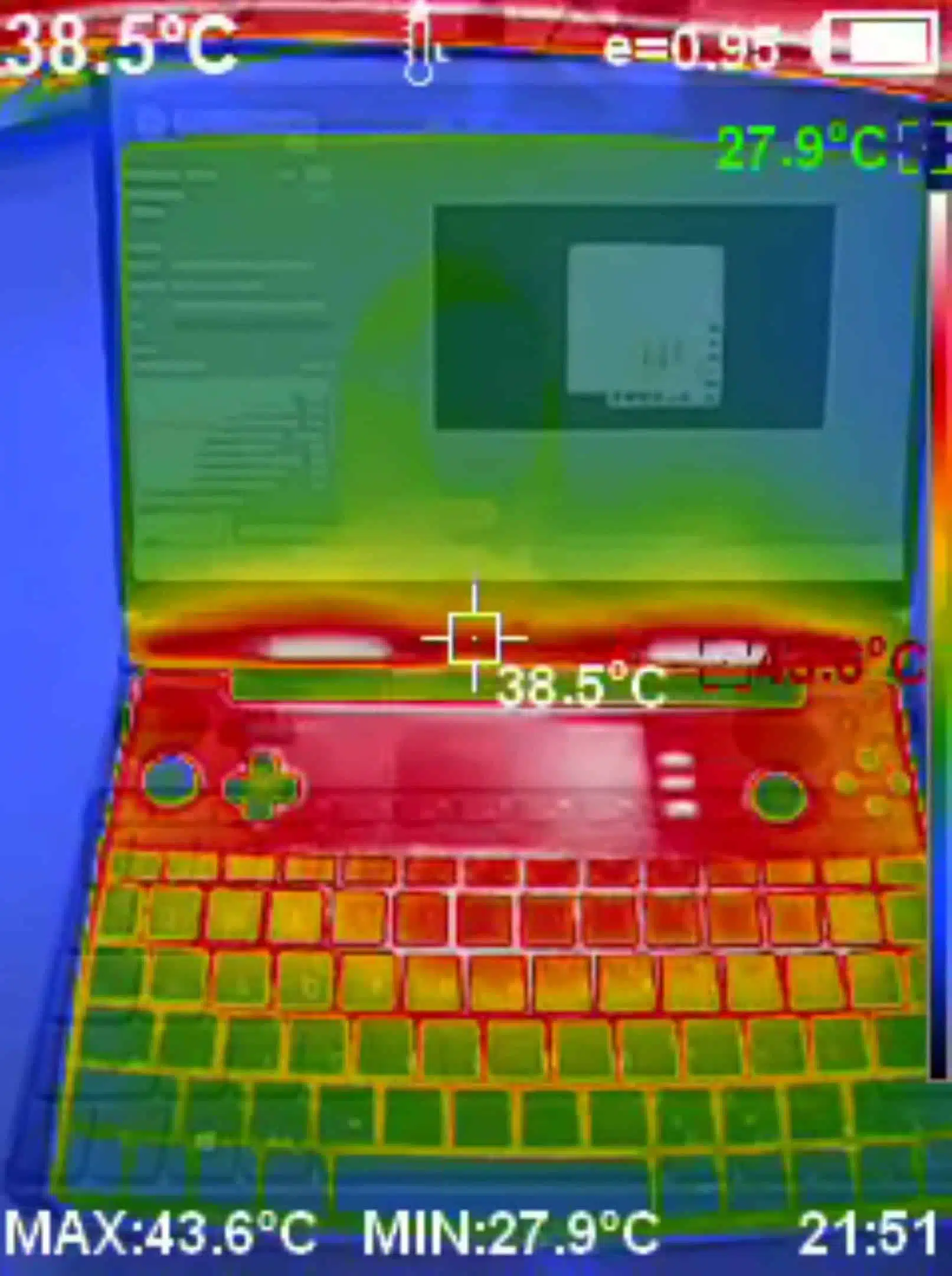 GPD WIN Máx. 2 2024 Temperatura