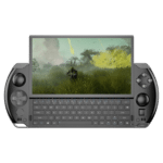 The GPD Win 4 (2024) handheld gaming PC with a compact design, featuring an AMD Ryzen 7 8840U CPU, AMD Radeon 780M graphics, and up to 1TB SSD storage. Perfect for mobile gaming and productivity