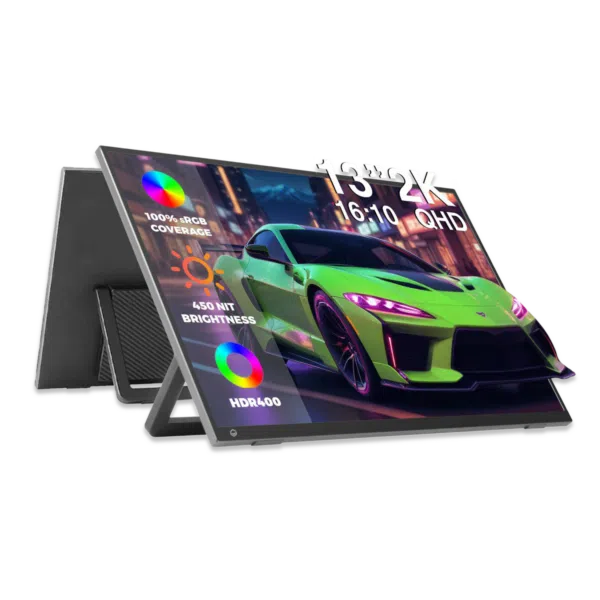 DroiX PM13 Render, mostrando un coche de carreras verde