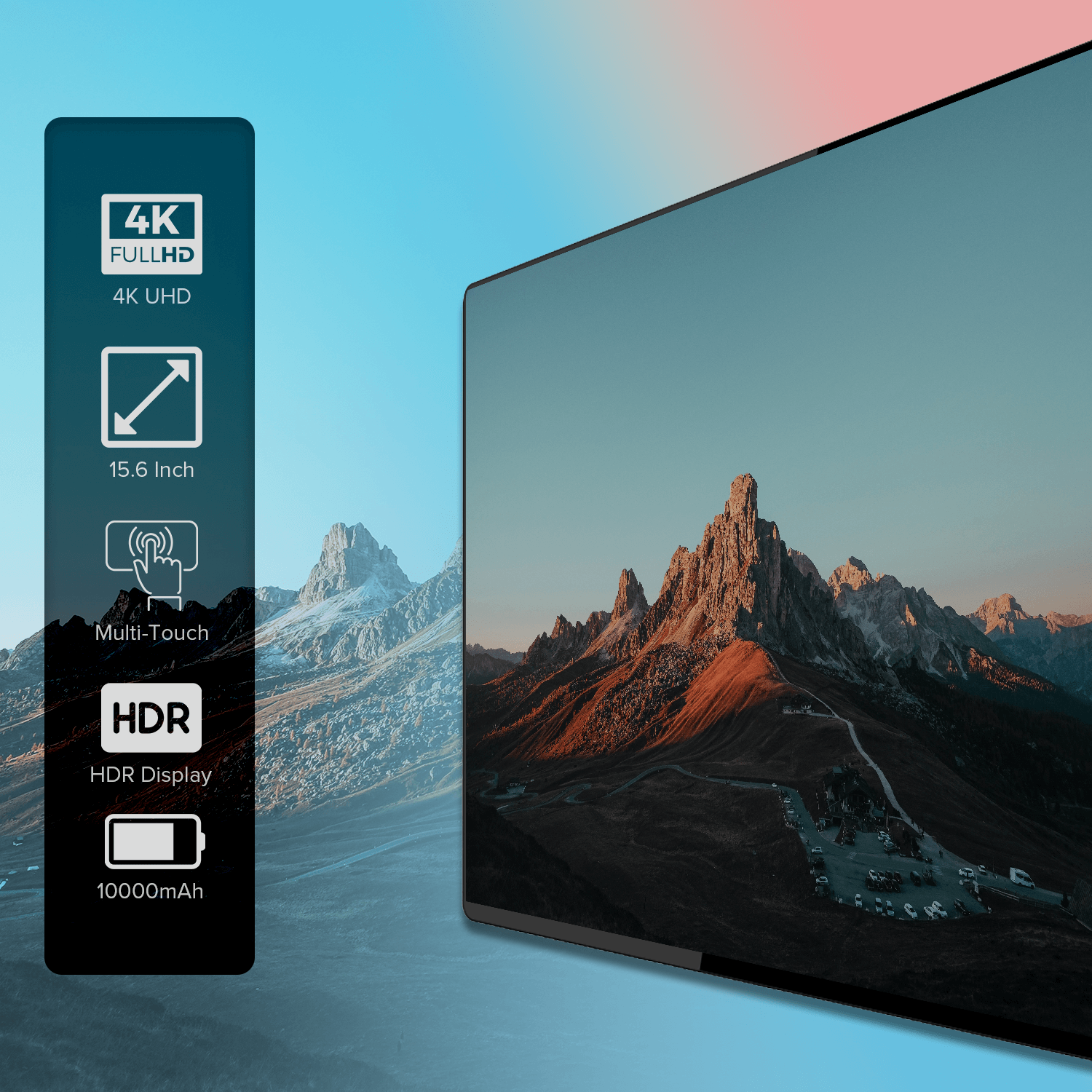 15.6” 4K Portable Monitor with Touchscreen • GPD | PC Gaming