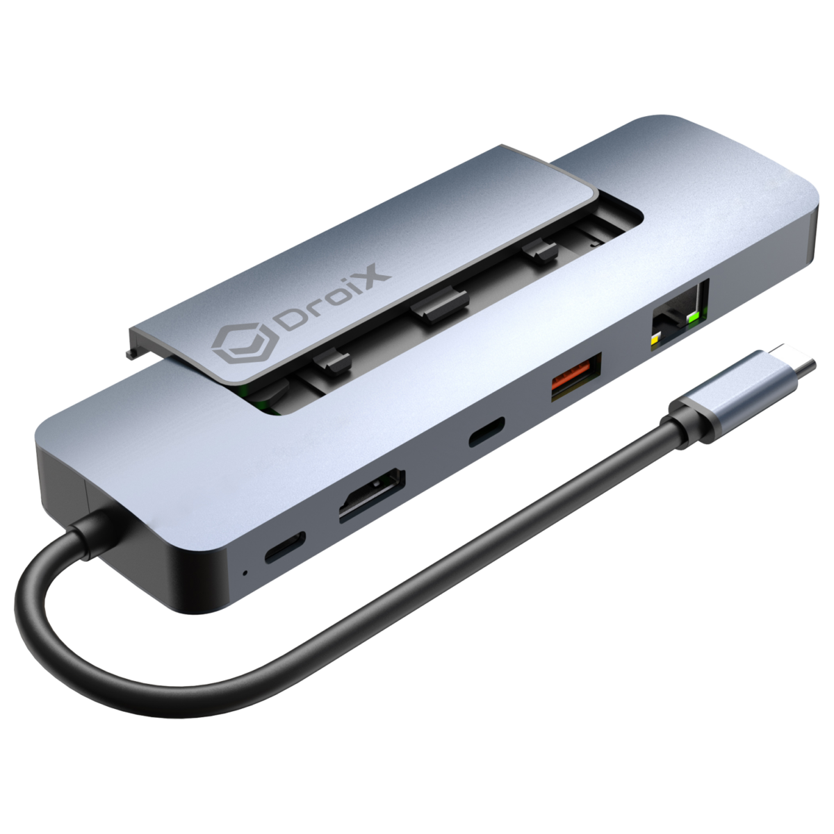 DroiX NH8 USB Hub with NVMe