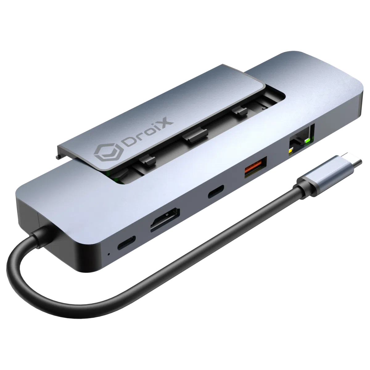 DroiX NH8 USB Hub with NVMe