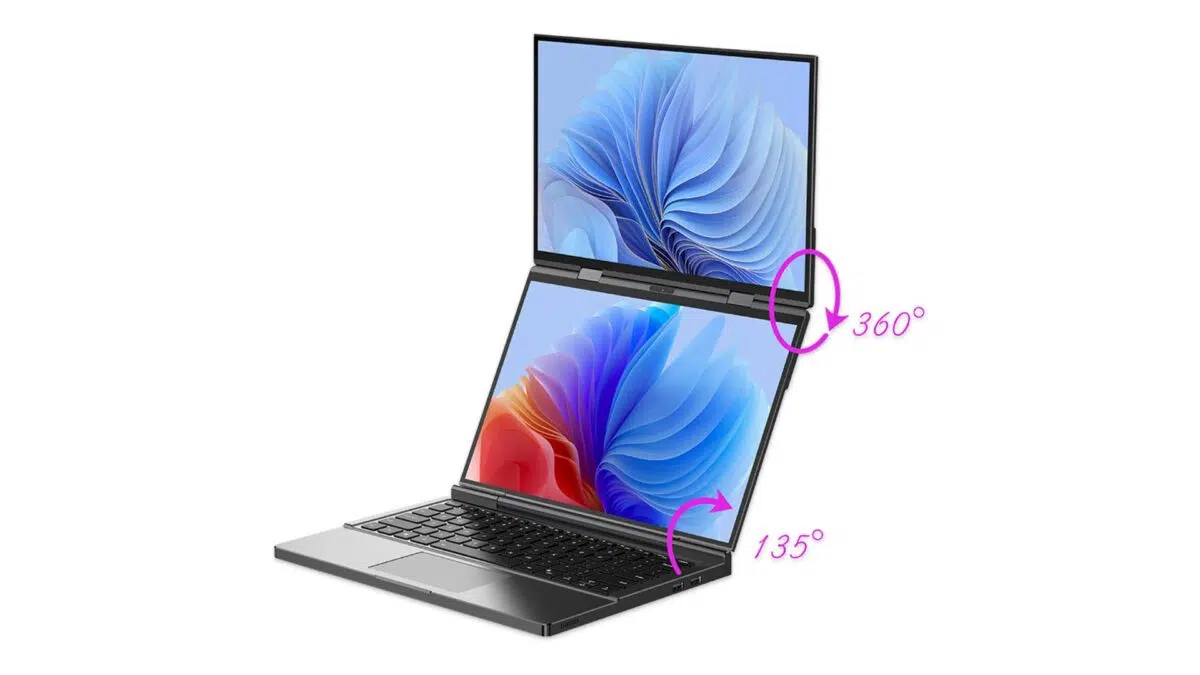 Provoz na dvou obrazovkách na zařízení GPD Duo