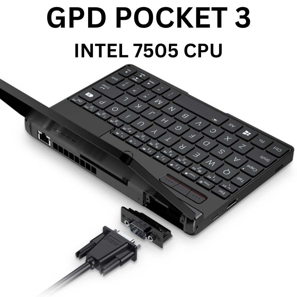 GPD POCKET 3 pārskats ar INTEL 7505 CPU