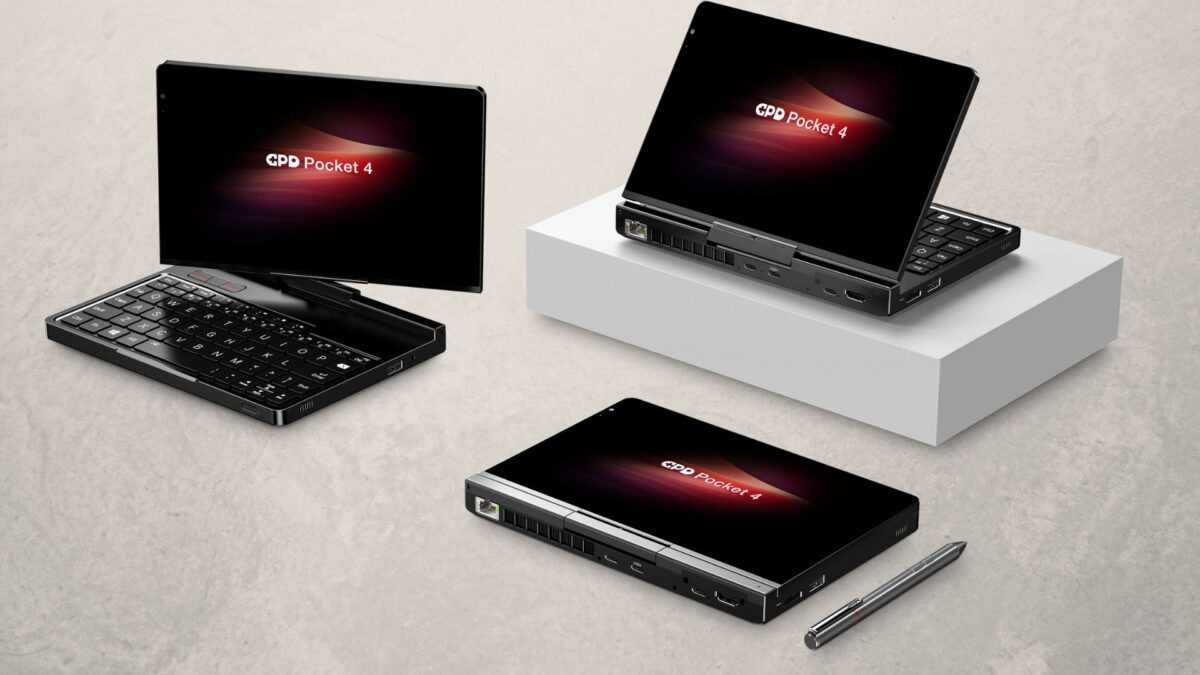 GPD Pocket 4 in mini laptop and tablet configurations