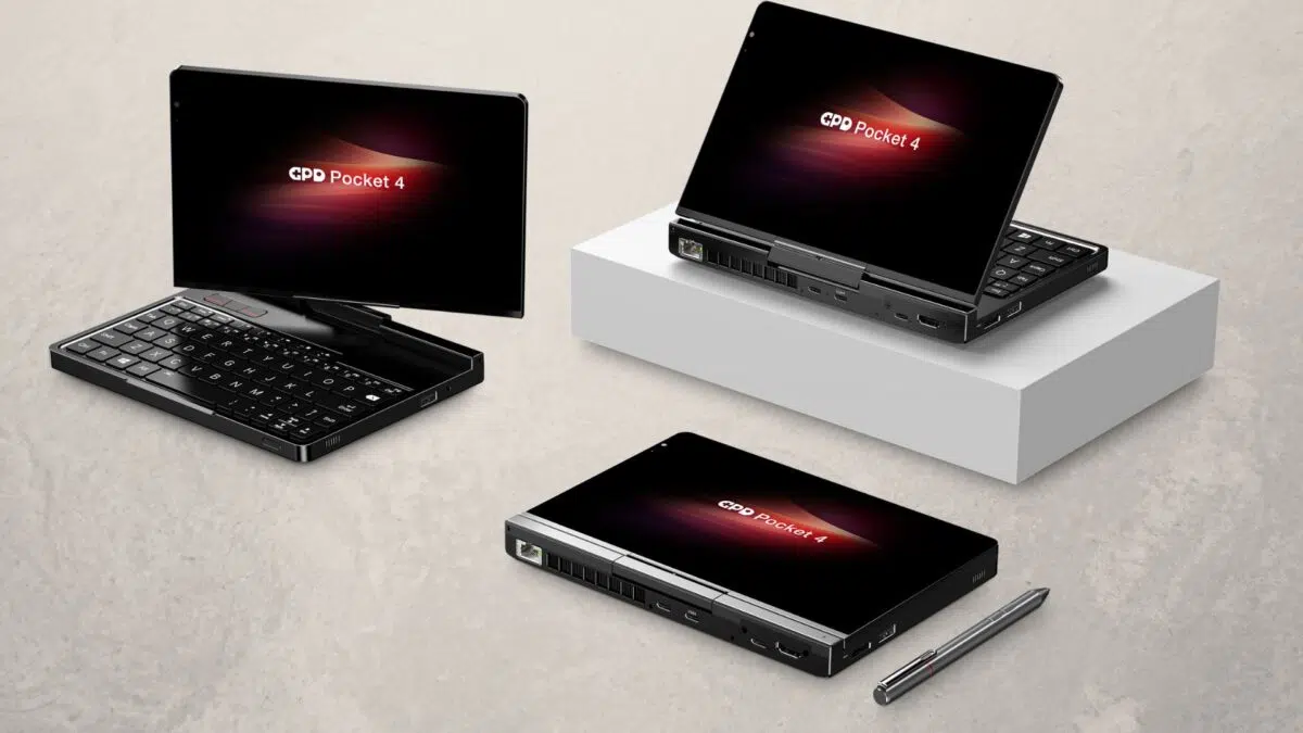 GPD Pocket 미니 노트북 및 태블릿 구성에서 4 개