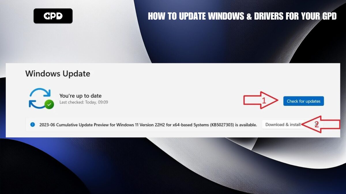 Download and install updates