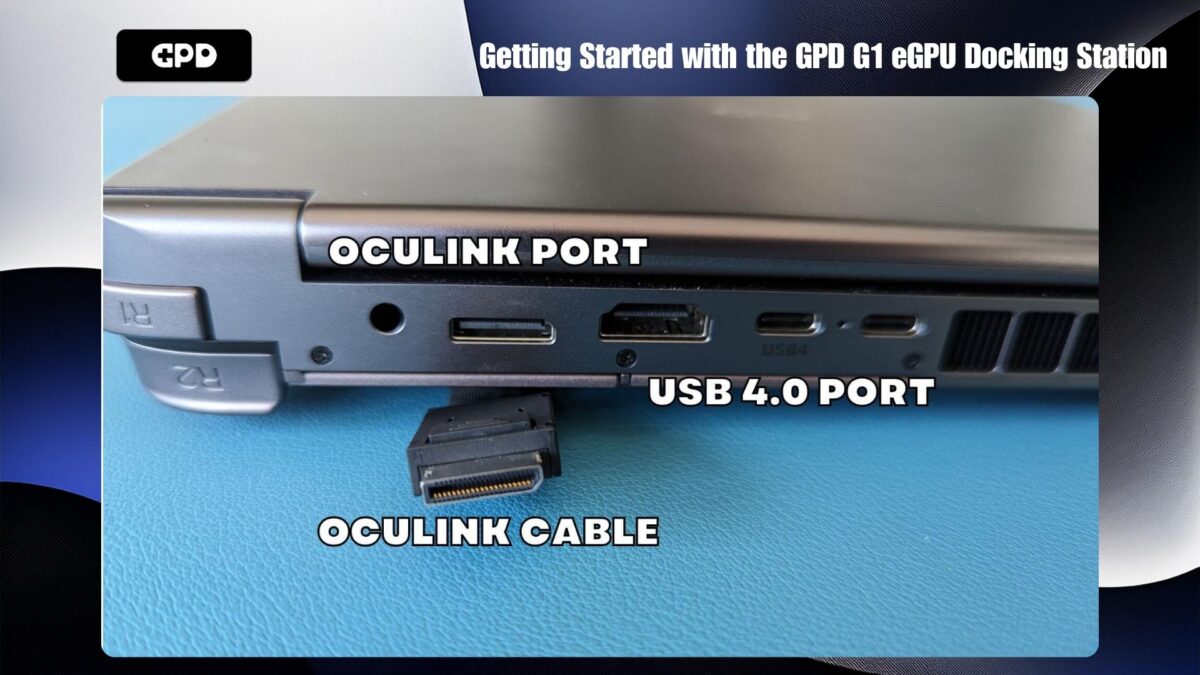 GPD WIN MAX 2 Oculink Port Oculink Cable and USB 4 port