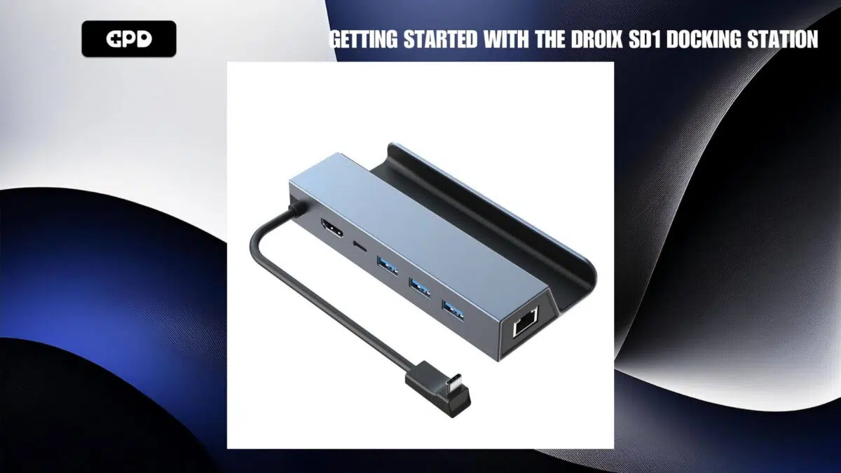 Começando a usar o DroiX SD1 Docking Station