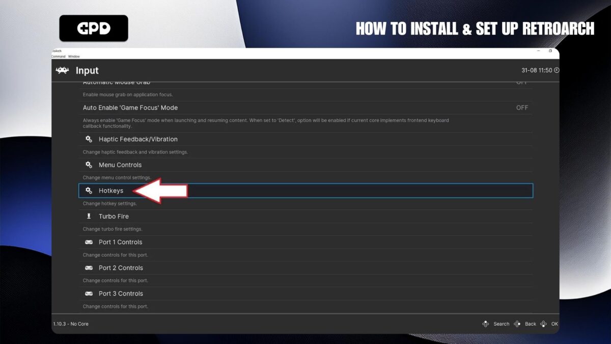 RetroArch Hotkeys