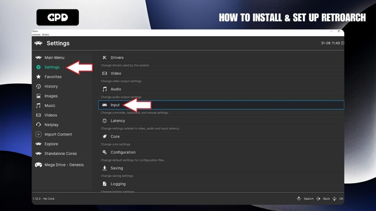 RetroArch Input