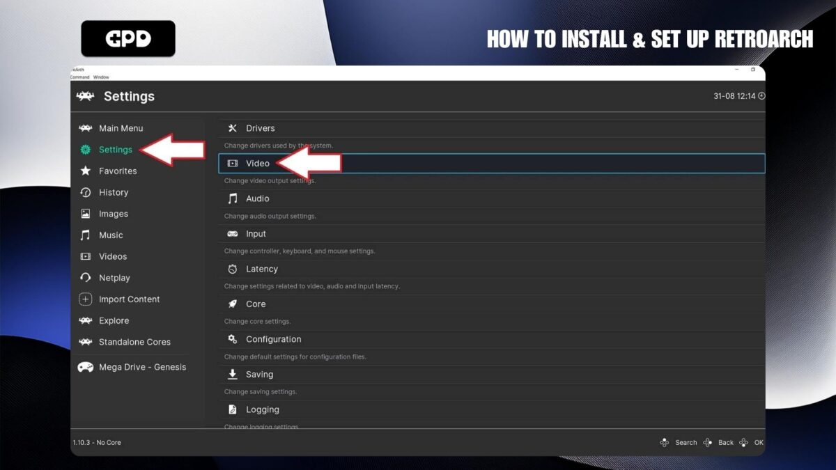 RetroArch Video Settings