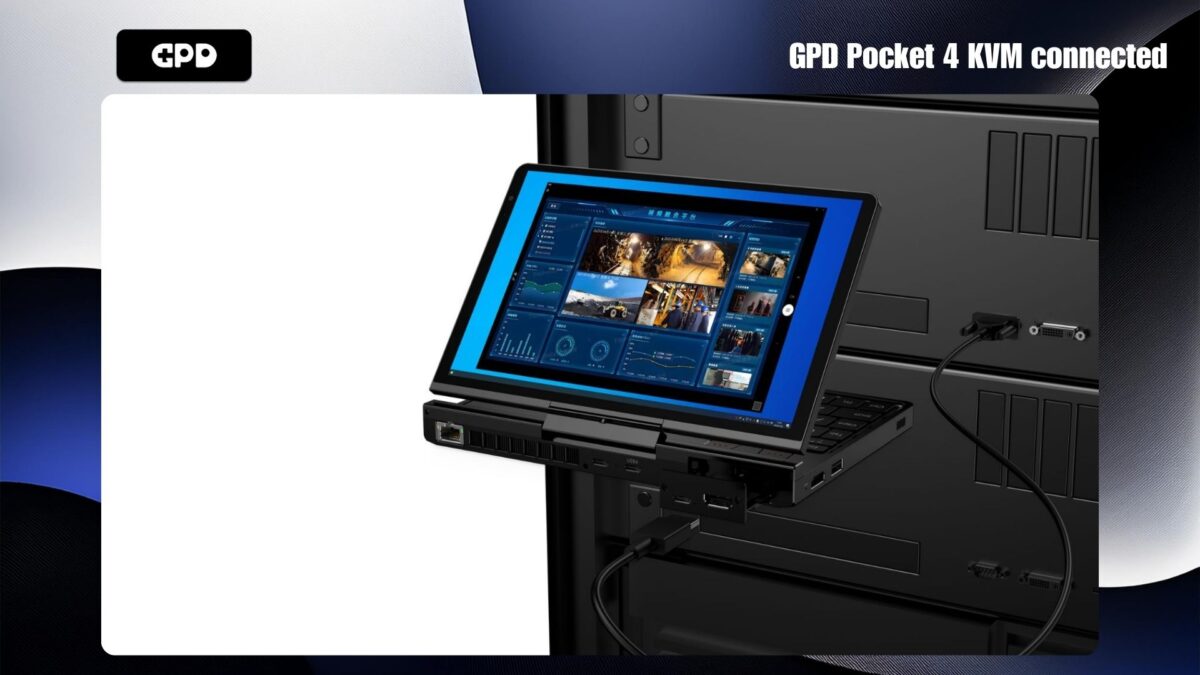 GPD Pocket 4 KVM connected