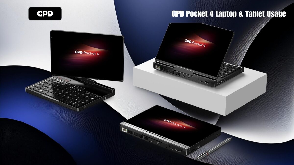 Penggunaan Komputer Riba &amp; Tablet GPD Pocket 4