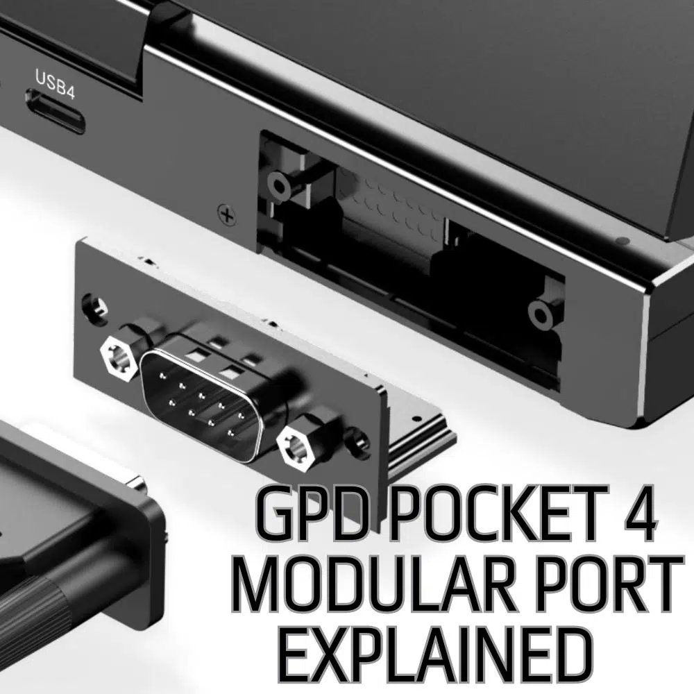 GPD Pocket 4 Explicación del puerto modular
