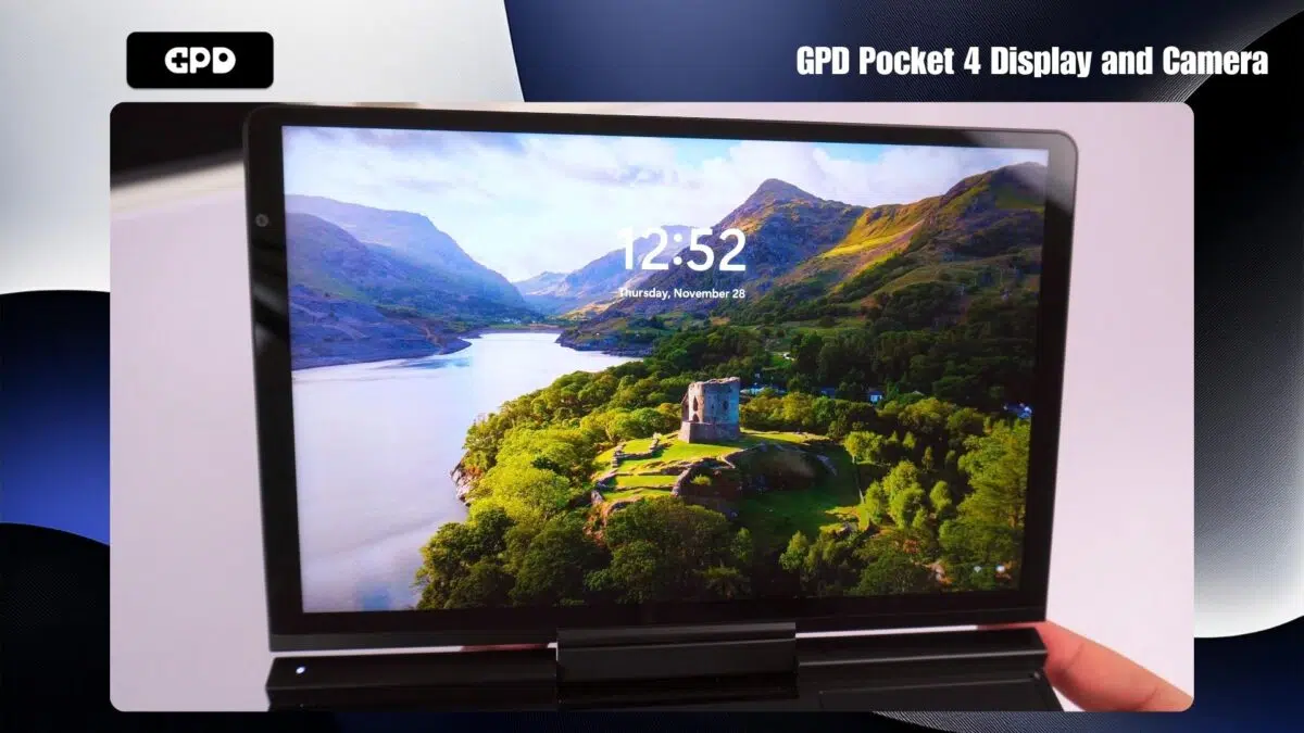 GPD Pocket 4 Display and Camera