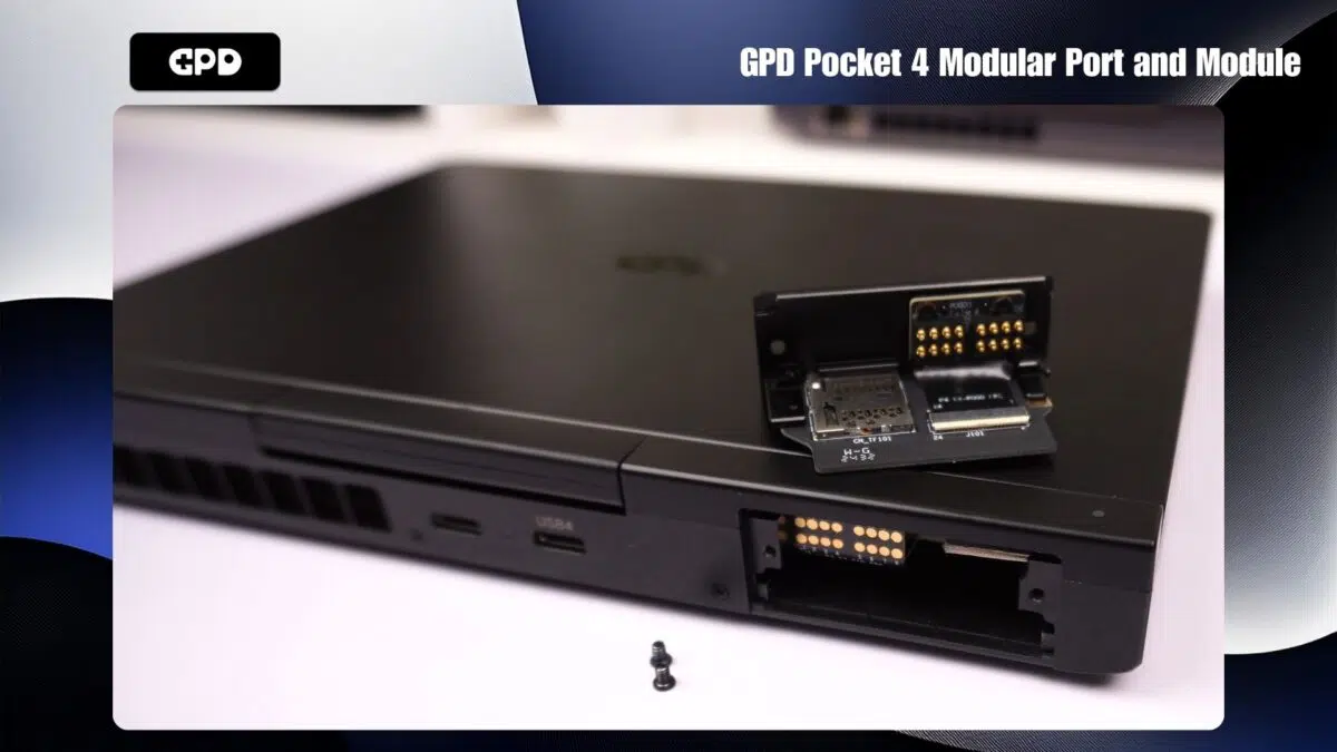 Port și modul modular GPD Pocket 4