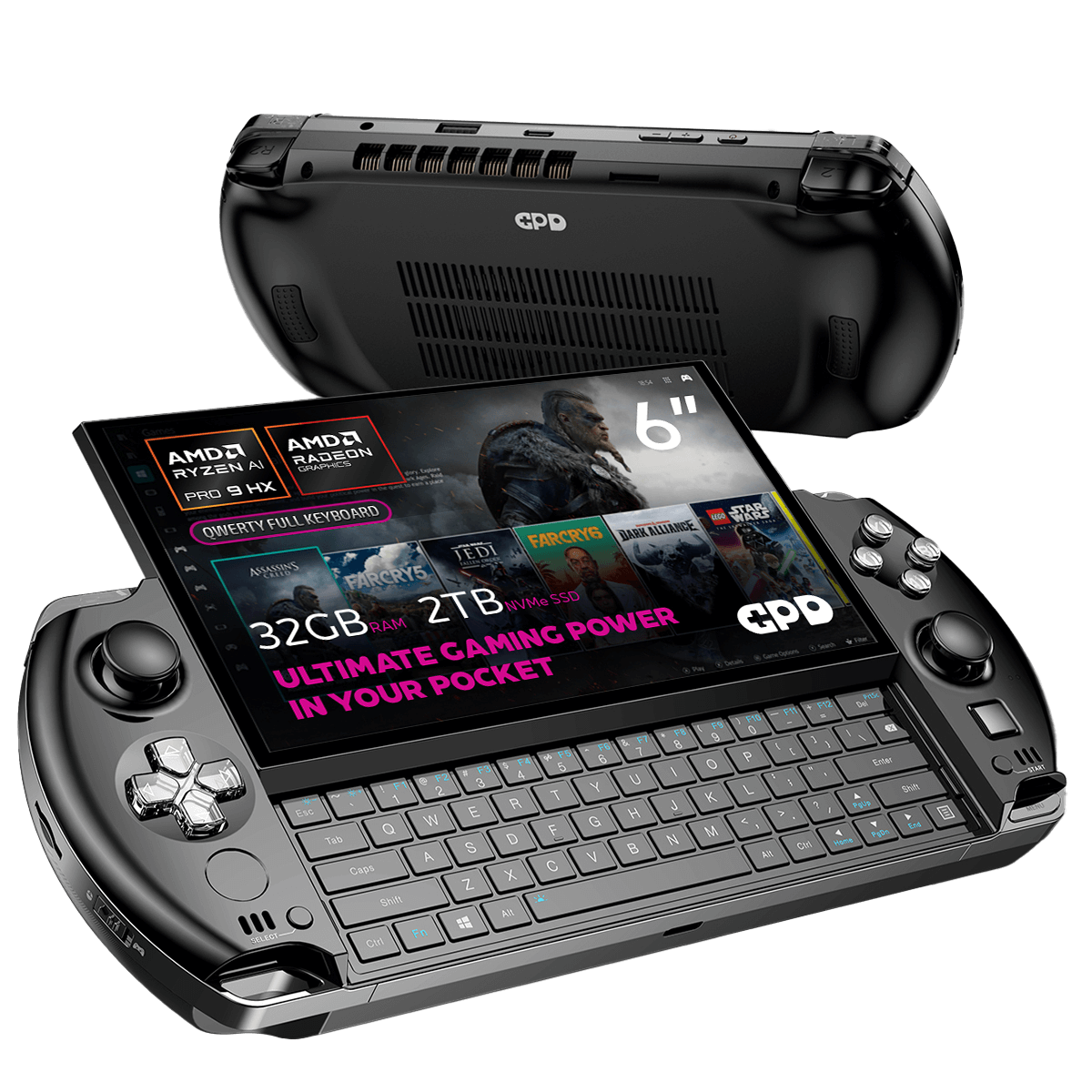 Windowsノート本体 GPD WIN4 2025 Ryzen AI 9 32GB 2TB GPD WIN4 2025（Ryzen 8840U/Ryzen AI 9 HX 370）国内正規版