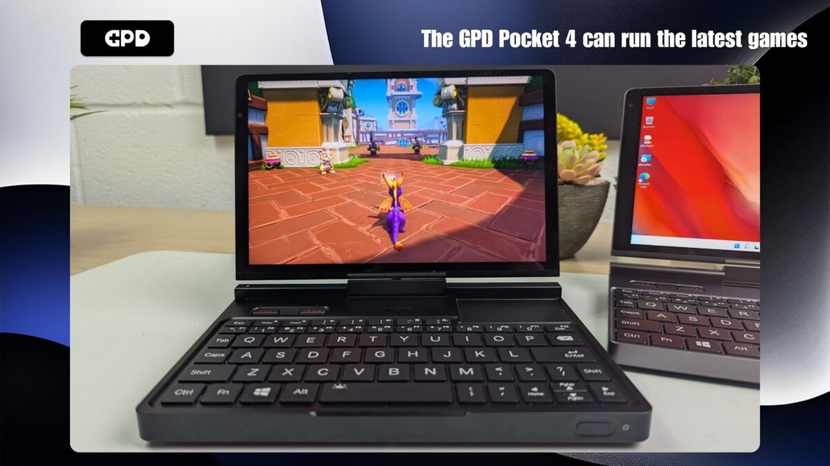 De GPD Pocket 4 kan de nieuwste games draaien