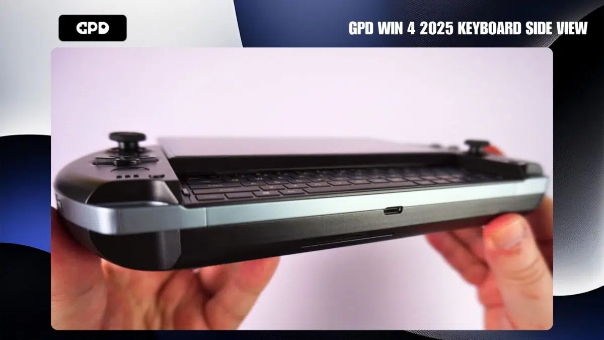 GPD WIN 4 2025 Widok z boku klawiatury