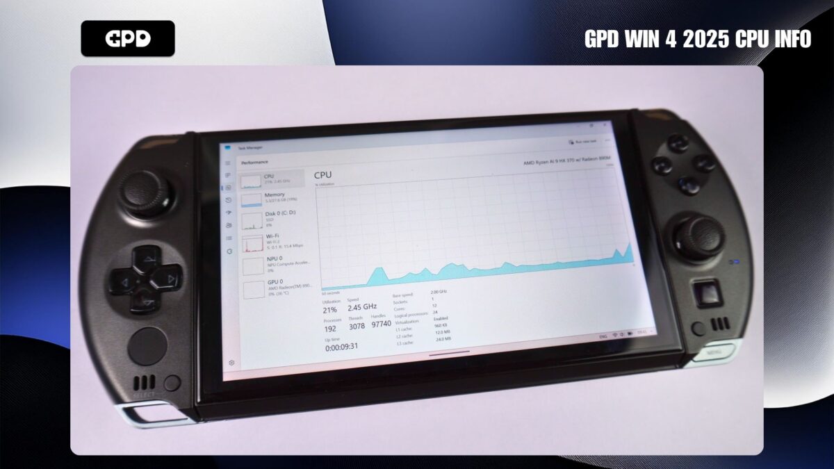 GPD WIN 4 2025 CPU Info