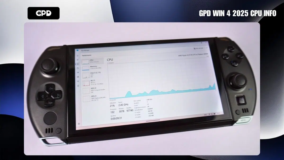 GPD WIN 4 2025 Informacje o procesorze