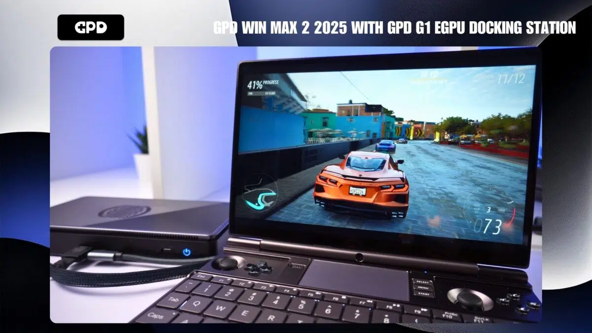 GPD WIN MAX 2 2025 ze stacją dokującą GPD G1 eGPU