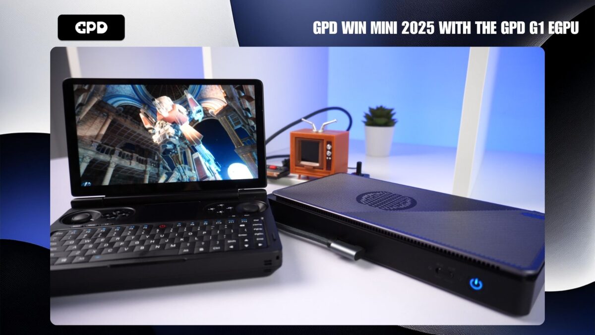 GPD WIN MINI 2025 with GPD G1 eGPU