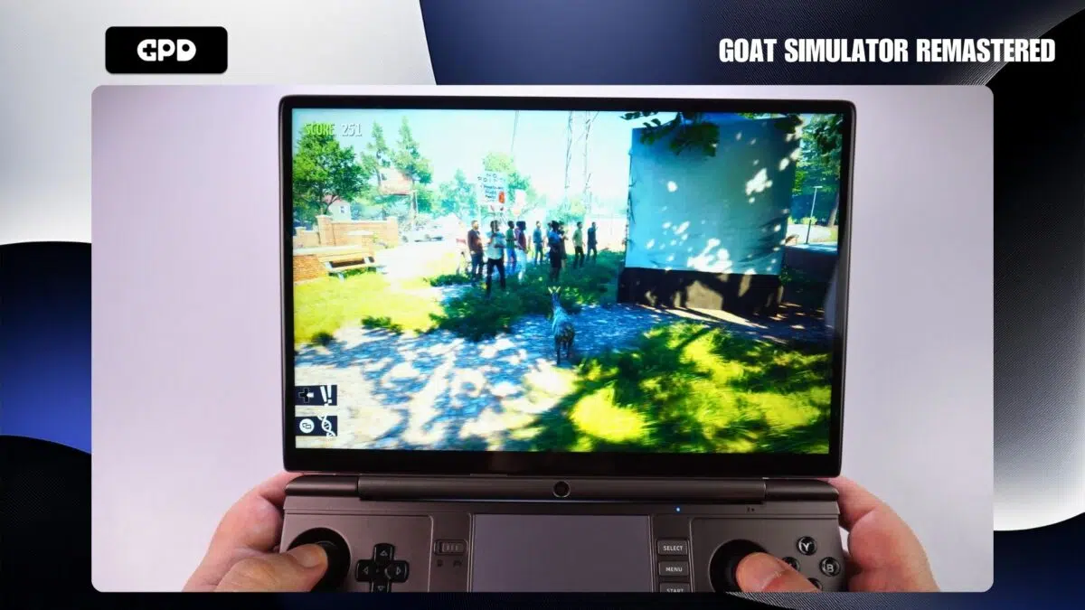 Goat Simulator Remastered na GPD WIN MAX 2 2025