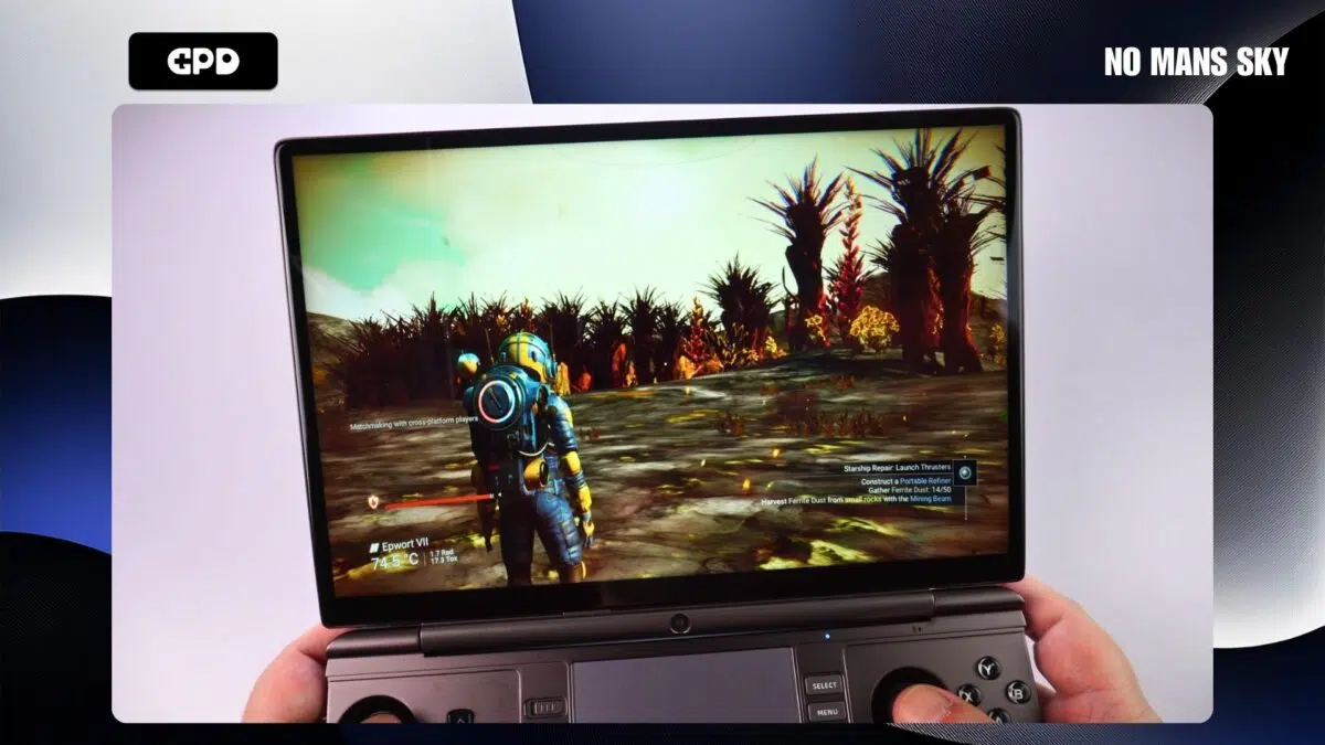No Mans Sky na GPD WIN MAX 2 2025