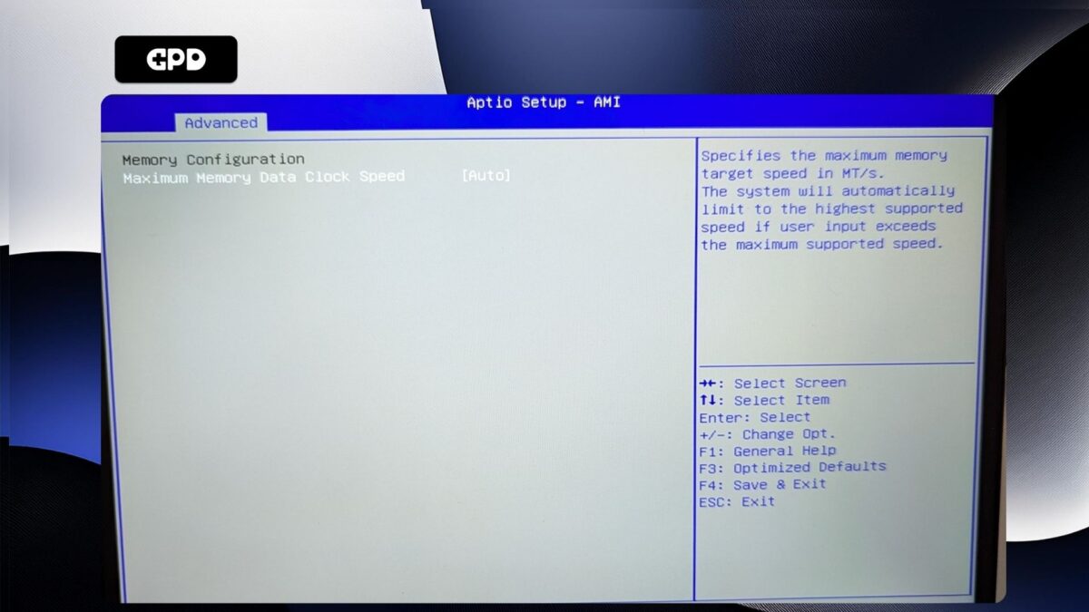 GPD WIN MAX 2 2025 – Memory Configuration