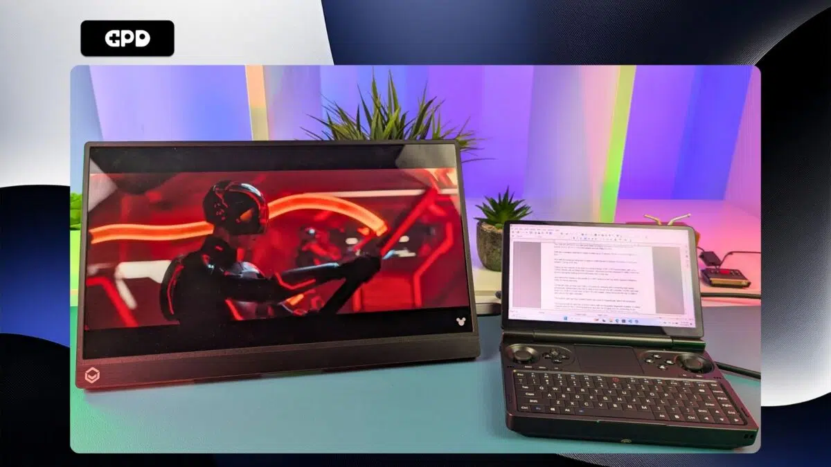 Connect a portable monitor for dual display setup