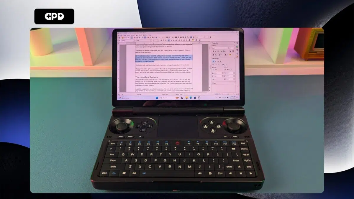 GPD WIN Mini 2025 este perfect pentru luarea de notițe scurte
