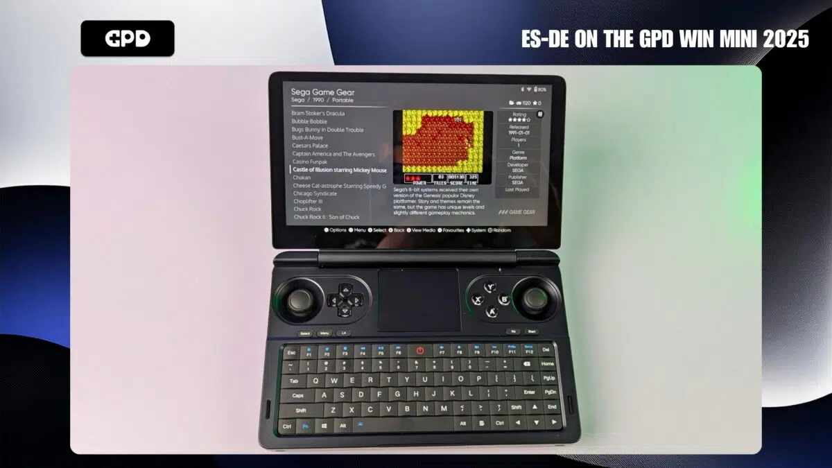 ES-DE na GPD WIN Mini 2025