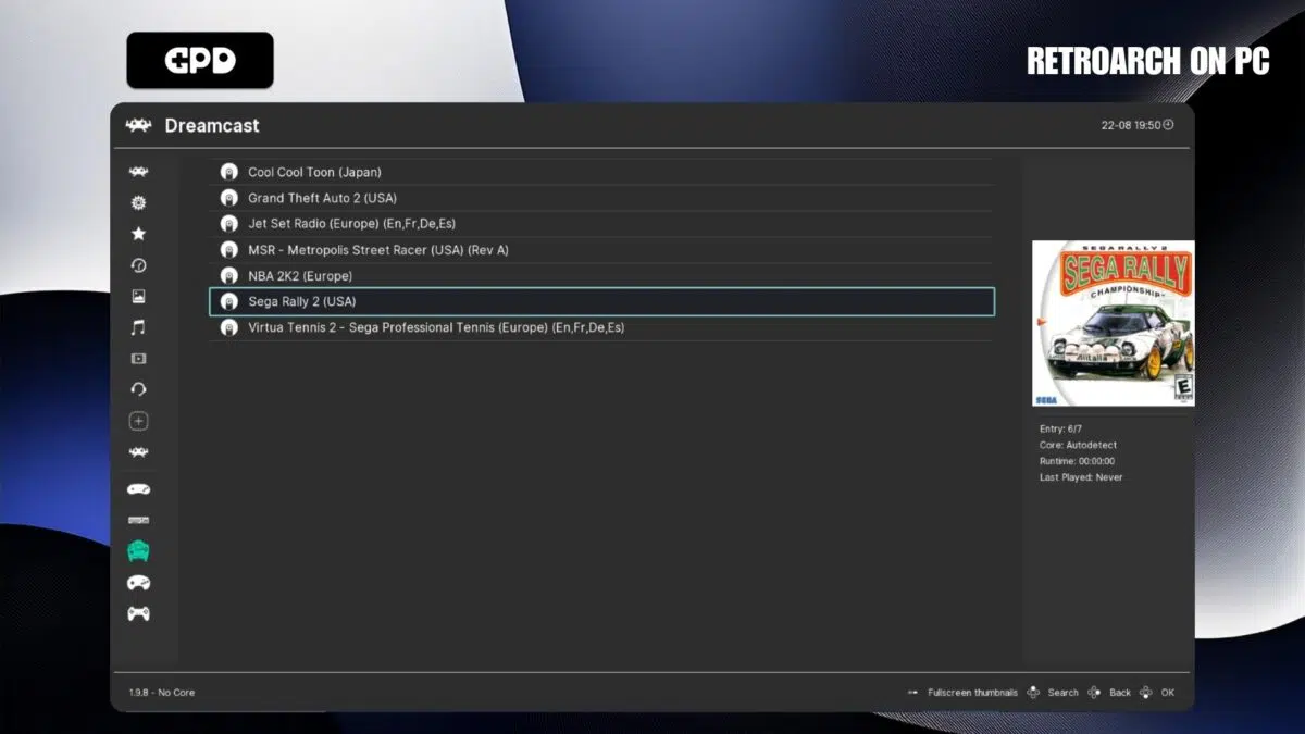 RetroArch na PC