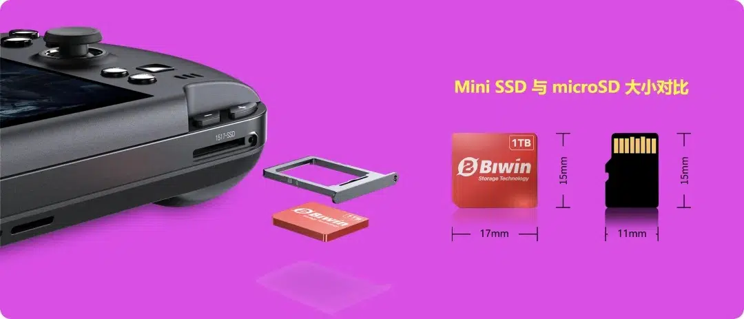 GPD WIN 5 미니 SSD