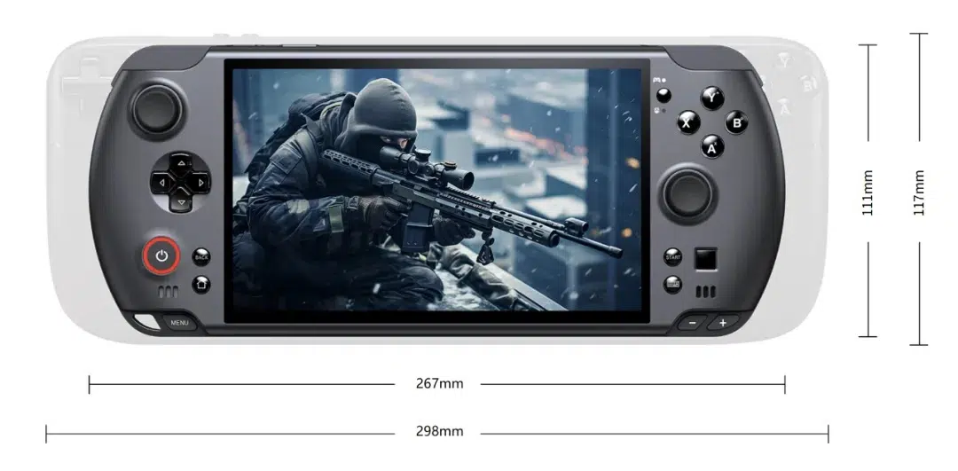 GPD WIN 5와 Steam Deck 크기 비교