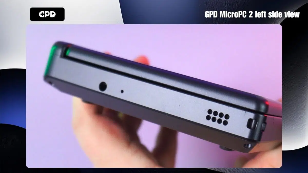 GPD MicroPC 2 left side view
