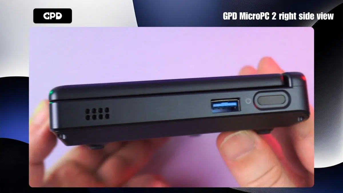GPD MicroPC 2 right side view