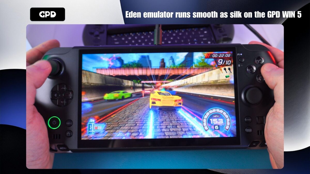 The Eden emulator runs smooth as silk on the GPD WIN 5